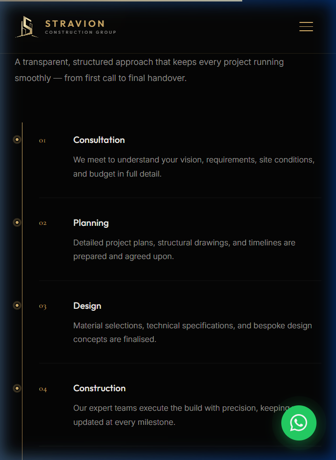 Stravion Construction Group - Screenshot 3